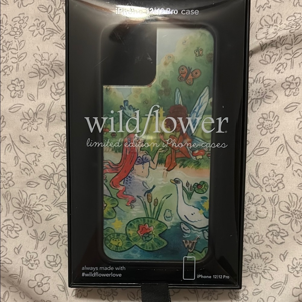 Wildflowers Green Fairy and Mermaid IPhone 12 Case Durable Stylish Accessory